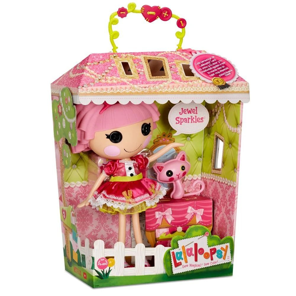 Кукла Лалалупси Lalaloopsy Doll - Jewel Sparkles и Pet Персидская кошка 576860  #1