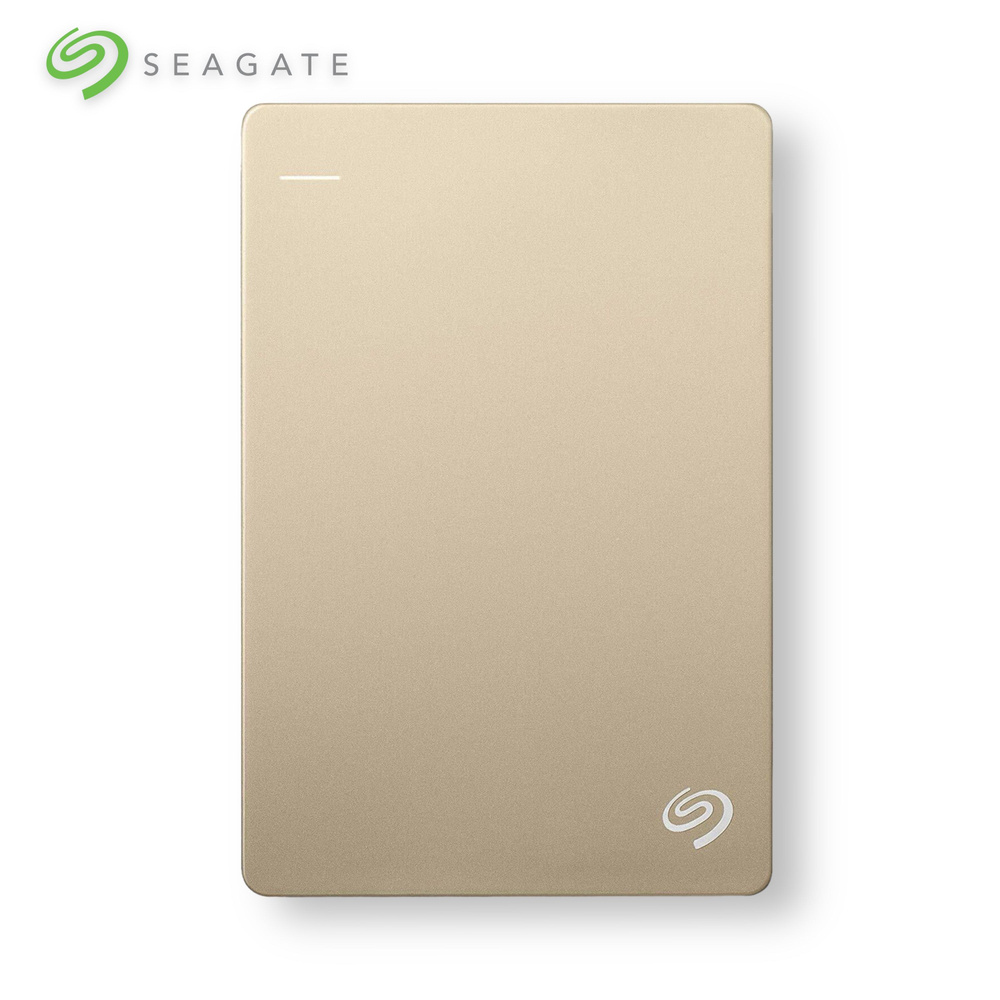 Seagate 1 ТБ Внешний жесткий диск Backup Plus Slim (SRD00F1), золотой #1