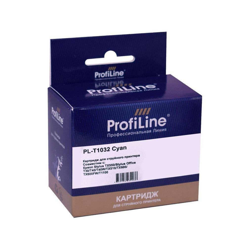 Картридж ProfiLine PL_T1032_C струйный картридж (Epson T1302 - C13T13024010) 11.1 мл, голубой  #1