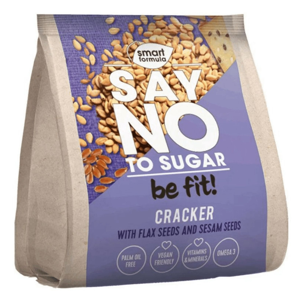 Крекер Smart Formula Say No to Sugar be Fit! с кунжутом и семенами льна 180 г  #1