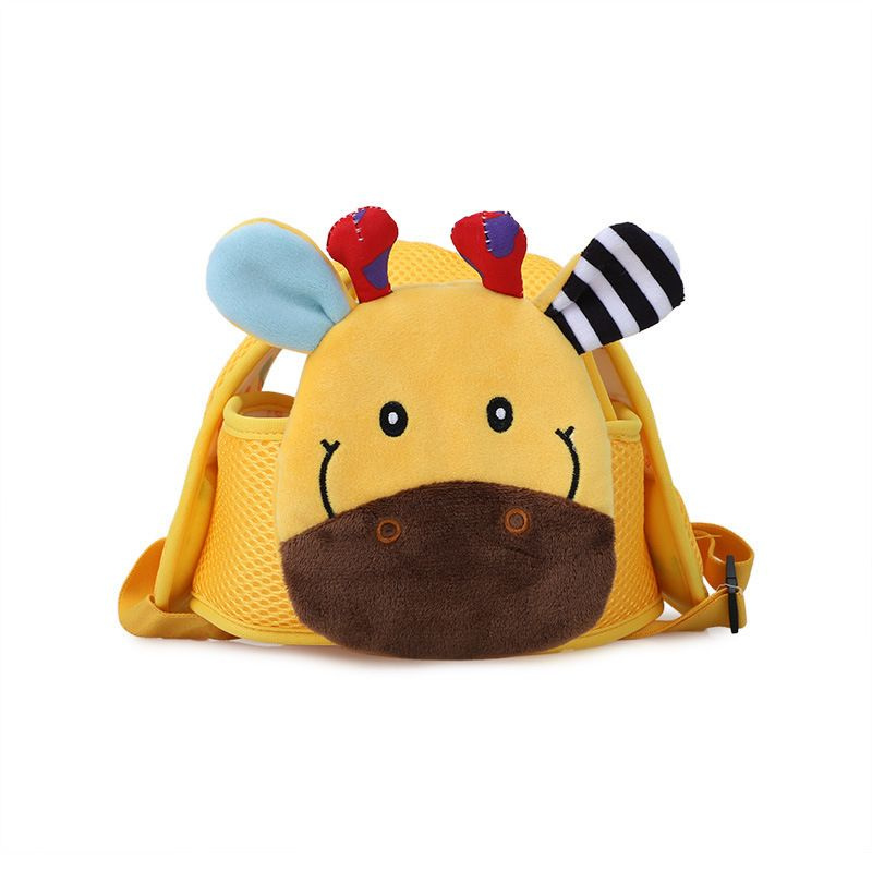 Шлем-шапка противоударная для малышей Happy monkey Олень, желтый  #1