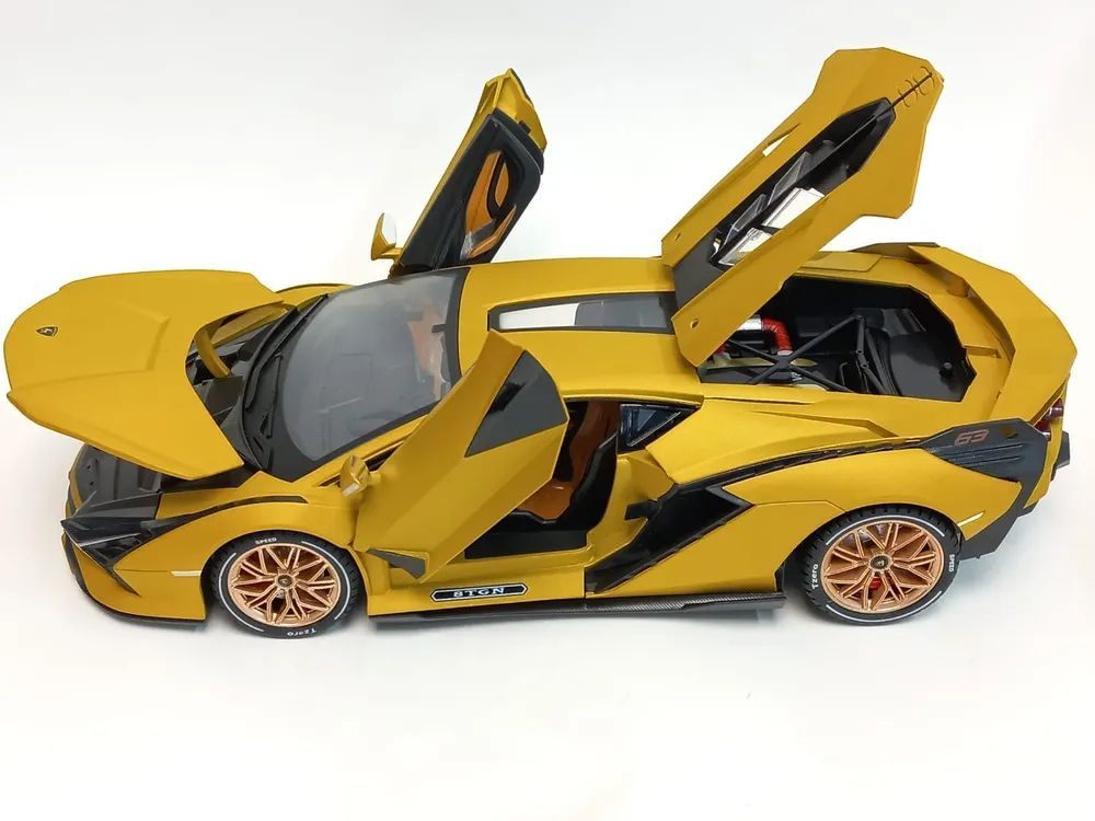 Машинка Lamborghini 1:18, металлическая, 28 см, свет, звук Коллекционная модель машины для взрослых, #1