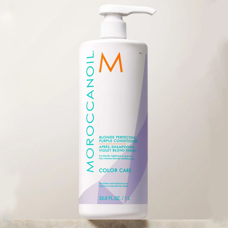 Тонирующий кондиционер Moroccanoil Blonde Perfecting Purple Conditioner, 1000 мл  #1