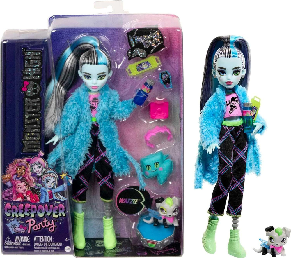 Кукла Monster High Фрэнки Штейн с питомцем собакой Уотзи. #1