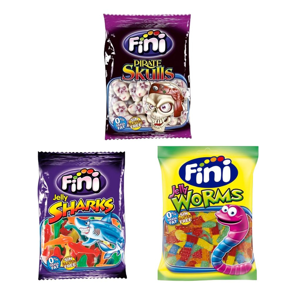 Набор жевательного мармелада FINI (Фини) из 3-х разных вкусов; пираты ...