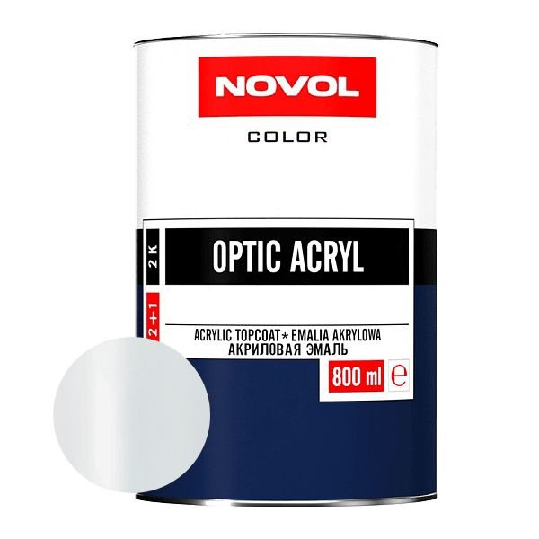 АКРИЛОВАЯ ЭМАЛЬ NOVOL OPTIC ACRYL 202 Снежно-белая 0,8 л. #1