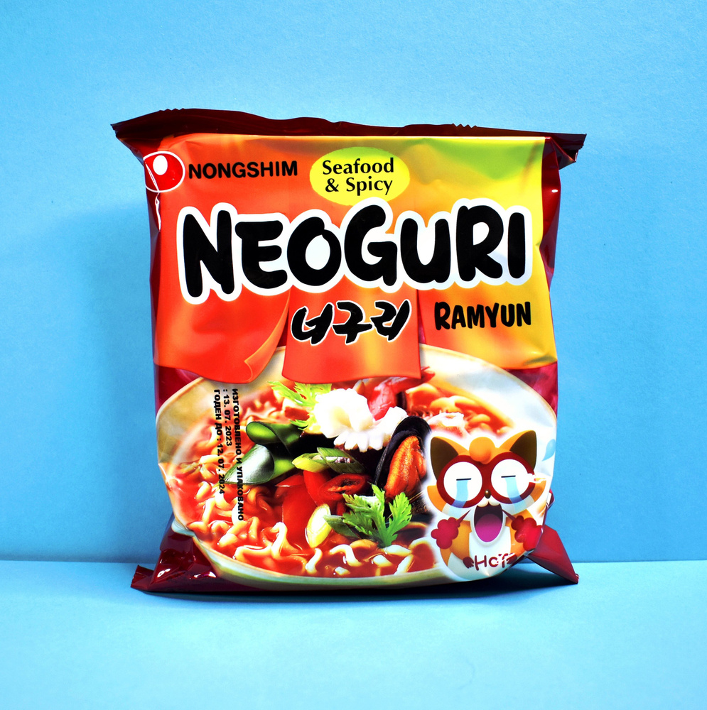 NONGSHIM NEOGURI RAMYUN SEAFOOD&SPICY / Лапша острая со вкусом ...