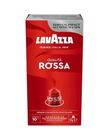 Кофе в капсулах Lavazza Qualita Rossa для кофемашин Nespresso 10шт, 57г, 4 упаковки  #1