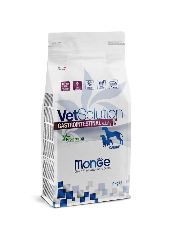 Monge GASTROINTESTINAL adult vetSolution корм для собак при заболеваниях ЖКТ 2 кг  #1