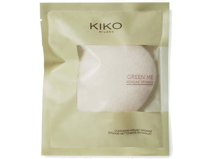 Спонж для очищения и отшелушивания кожи лица KIKO MILANO GREEN ME KONJAC SPONGE  #1