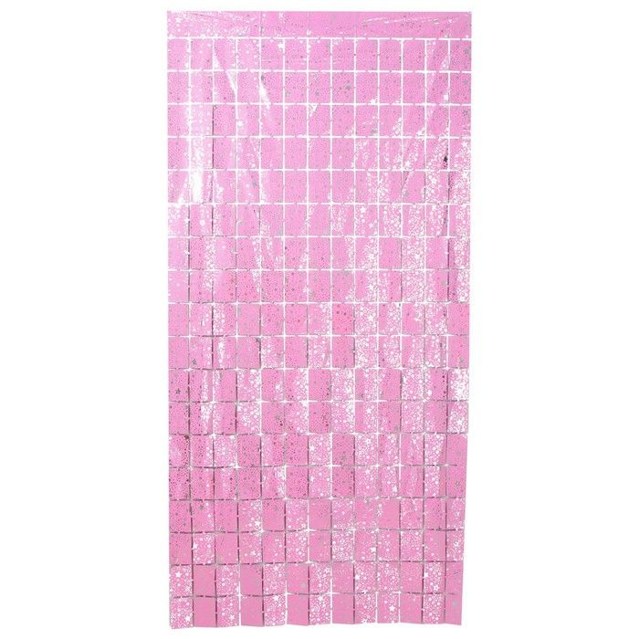 Страна Карнавалия, Праздничный занавес "Звёзды", размер 200 х 100 см, розовый  #1