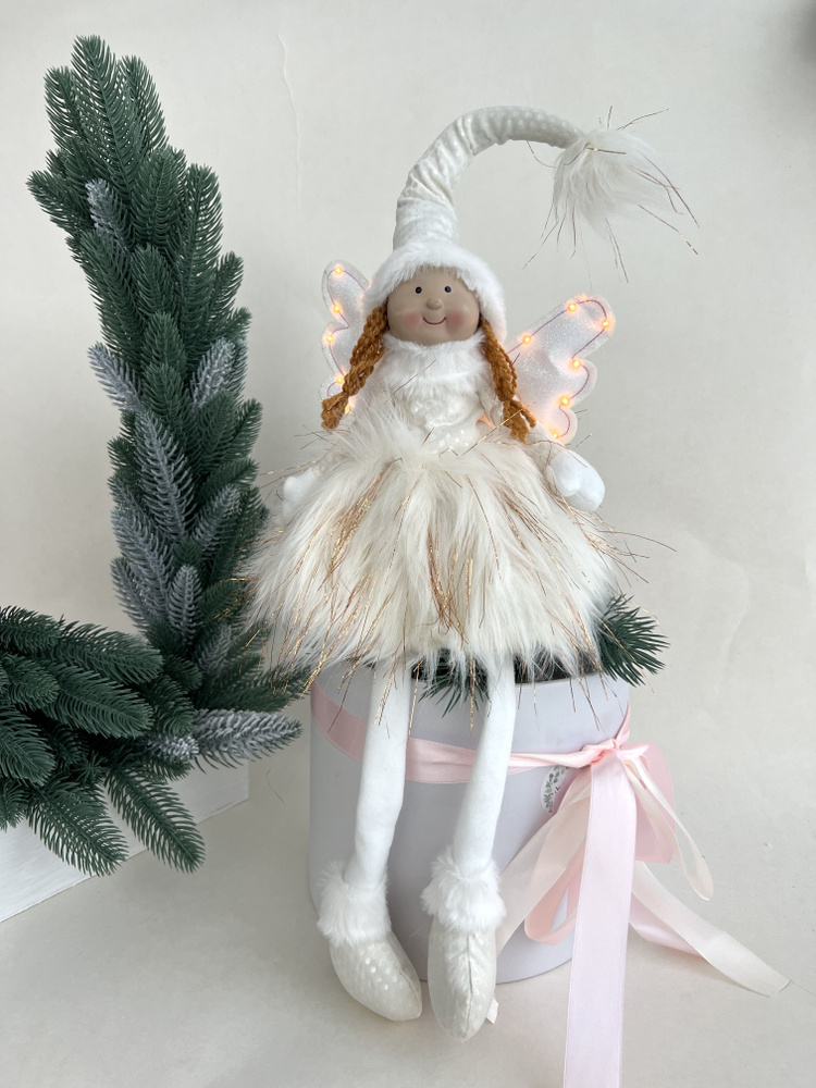 Новогодняя фея. Кукла с крыльями. Рождественский ангел. ЕКА.  #1