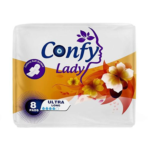 CONFY LADY Прокладки гигиенические женские Ultra Extra Long, 8 шт. #1