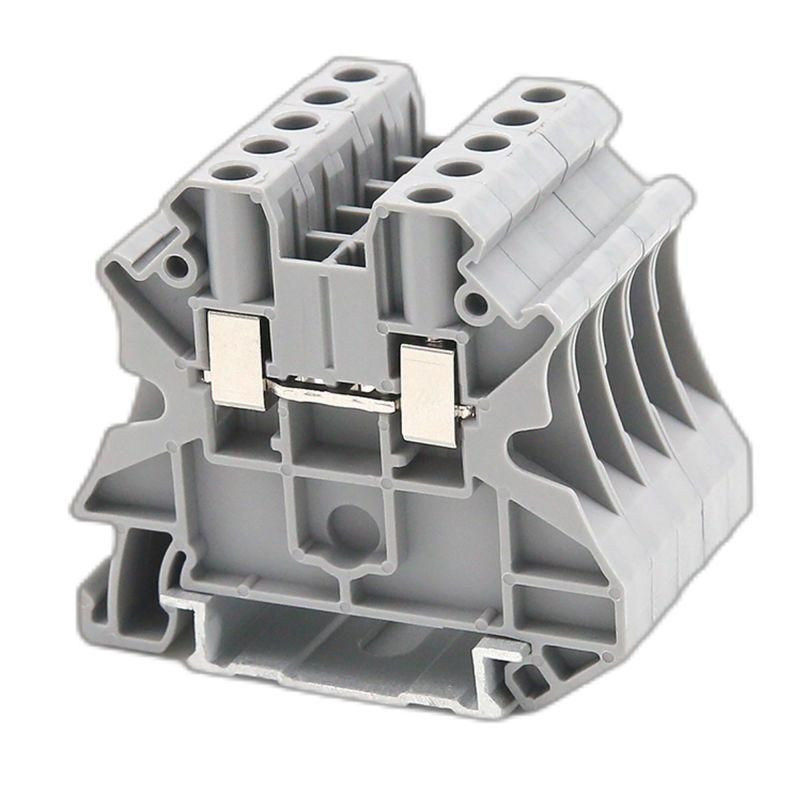 Клемма DKC проходная винтовой зажим 2 точки подключения 4кв.мм сер. TUR ...