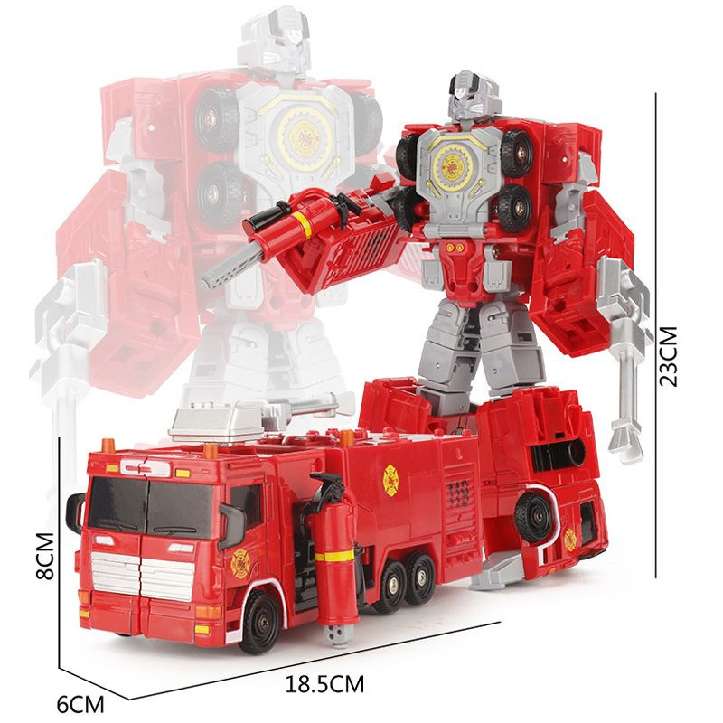 Робот Пожарная машина Трансформеры 2 в 1/подарок мальчику/Соберите 5 ...