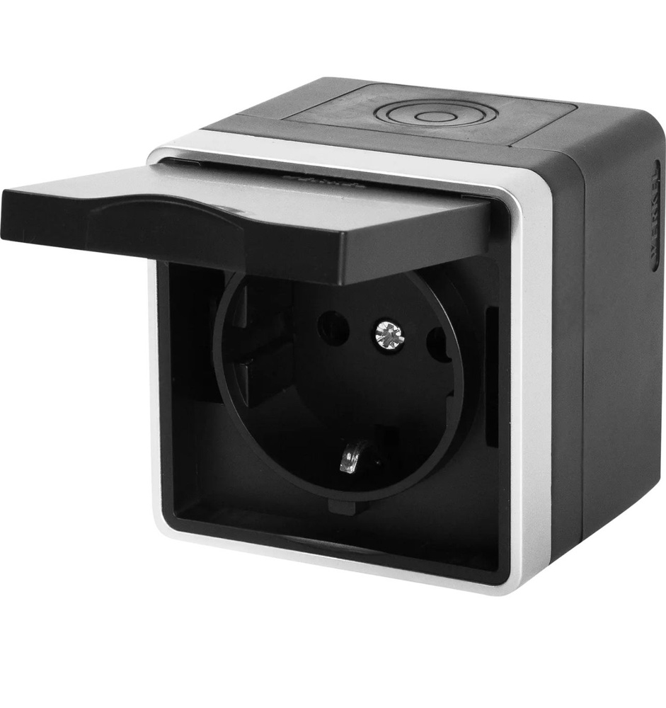 Розетка накладная влагозащищённая Werkel Gallant с заземлением с ...