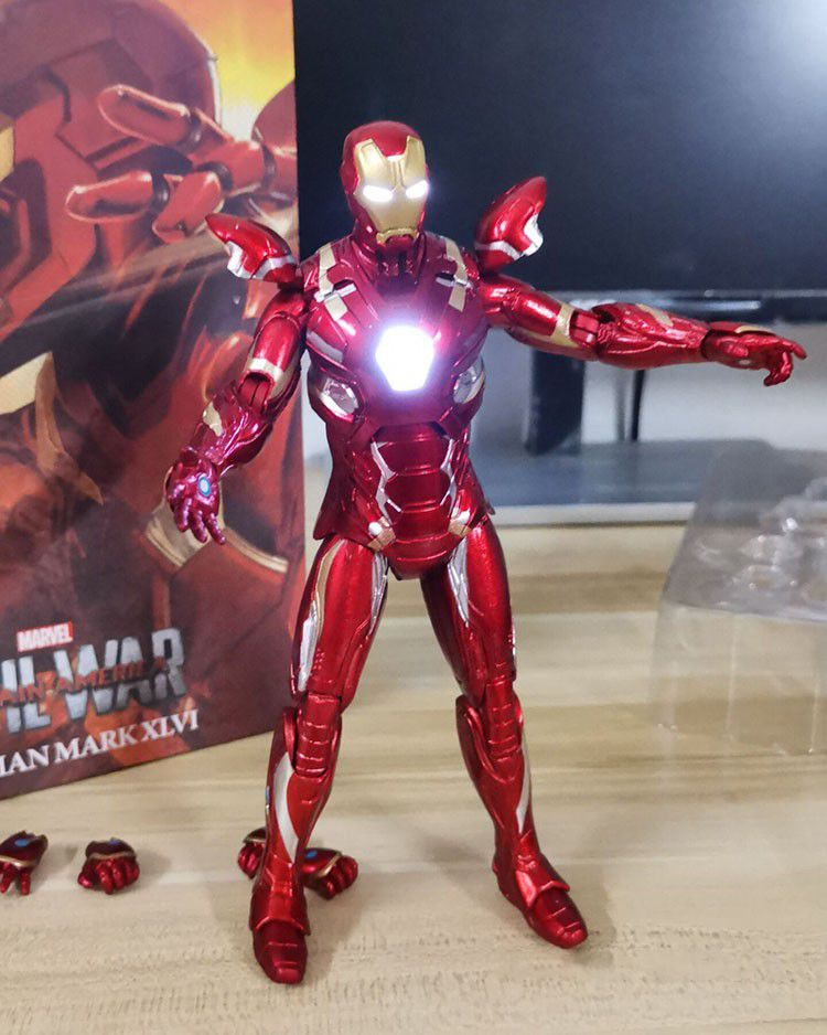 Avengers Iron Man Complete Toy Model Set MK45 Glow / Железный человек ...