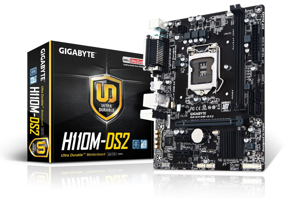 H110m процессоры. Gigabyte ga-h110m-ds2. Gigabyte ga-h110m-s2. Материнская плата 1151 h110m. Материнская плата Gigabyte 1151.