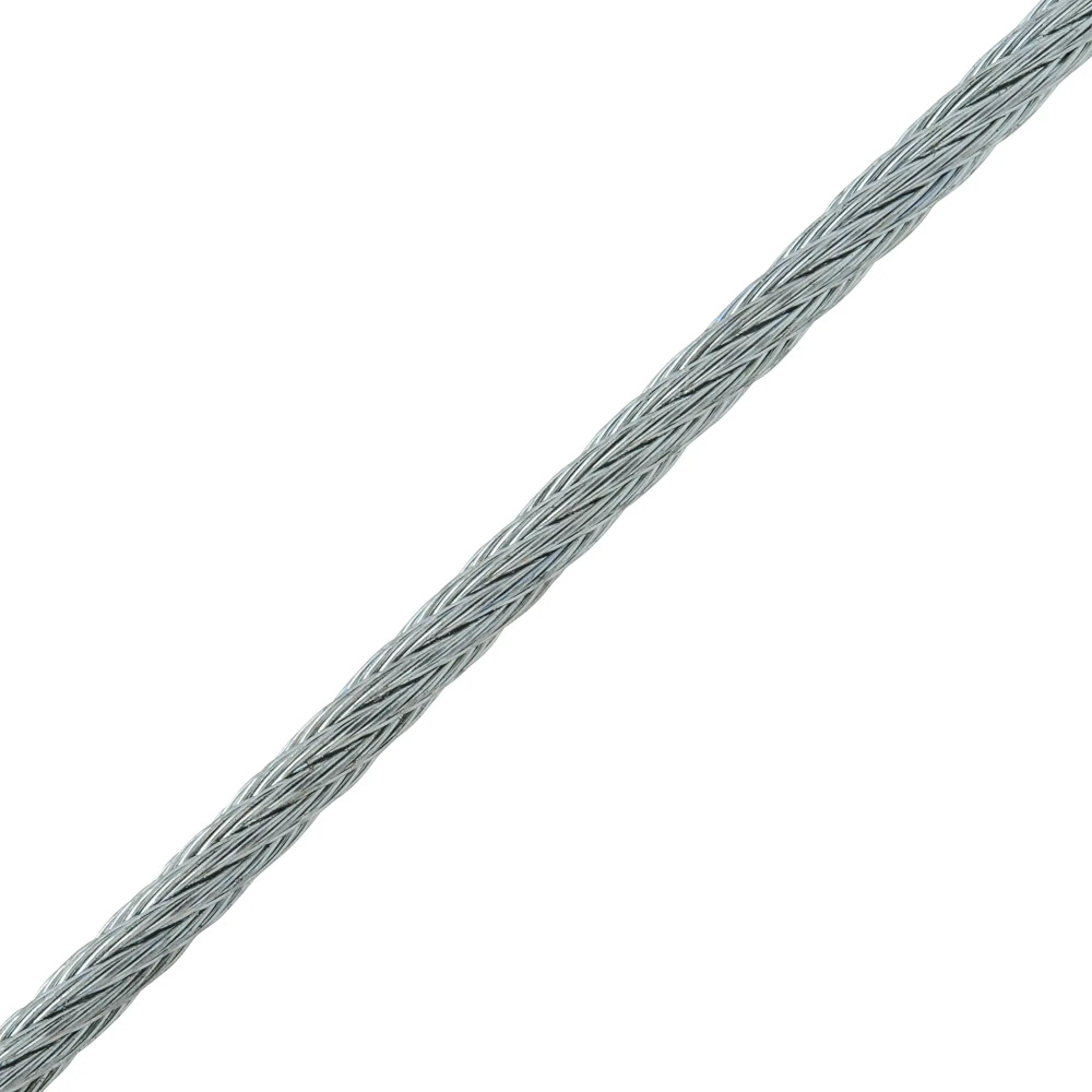 Трос стальной оцинкованный DIN 3055 2 мм цвет серебро, 10 м/уп. STANDERS  #1