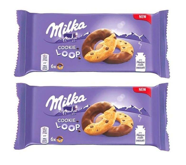 Печенье Milka Cookie Loop / Петля, 2 шт по 132 гр. (Швейцария) #1