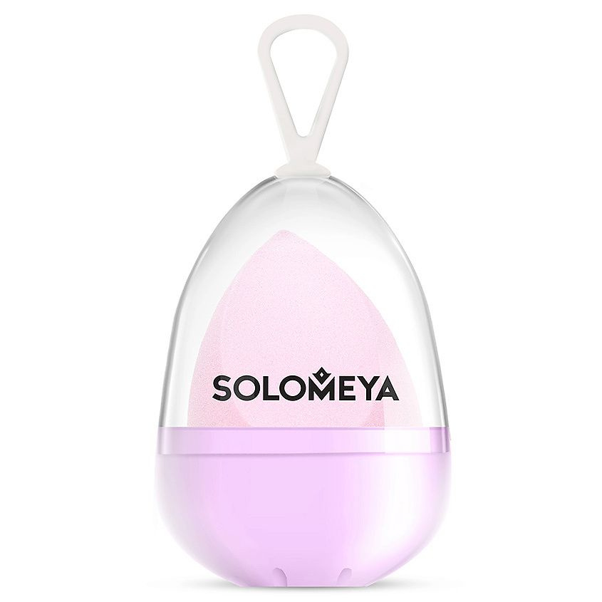 SOLOMEYA Косметический спонж для макияжа со срезом лиловый Flat End blending sponge lilac 1 шт.  #1