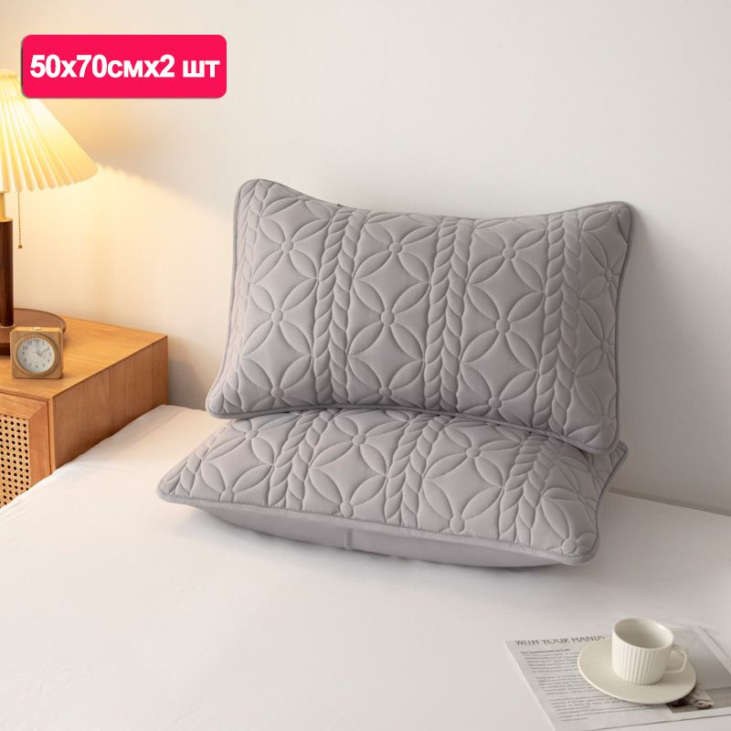 KISS NEST Наматрасник защитный 50x70х5см серый #1