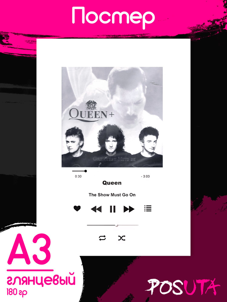 Постер на стену Spotify Queen #1