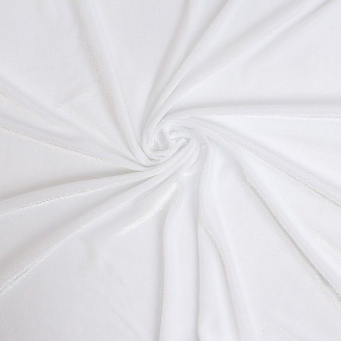 Лоскут плюша, цвет белый, 100 150 см #1