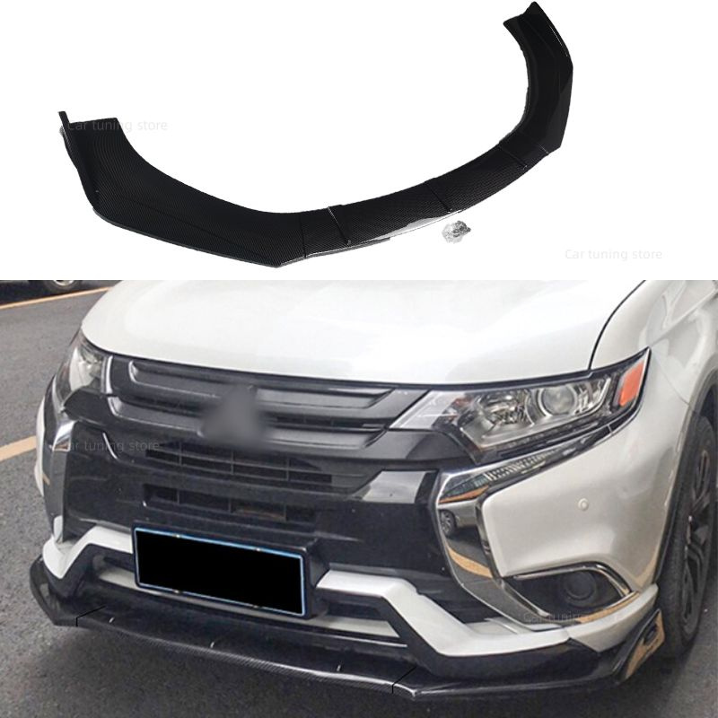 Сплиттер переднего бампера спойлер диффузор для Mitsubishi Outlander/Митсубиси Аутлендер 2015 ...