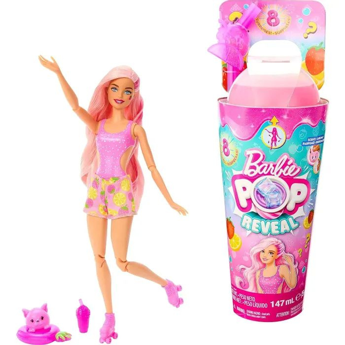 Кукла Barbie Сочные фрукты Эрдбирлимонад в непрозрачной упаковке (Сюрприз) HNW41  #1