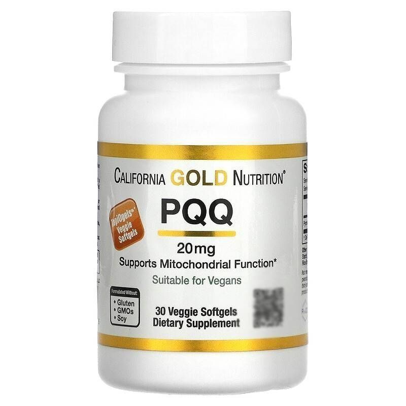 Пирролохинолинхинон (PQQ), 20 мг 30 капсул, Калифорния, California Gold Nutrition, США  #1