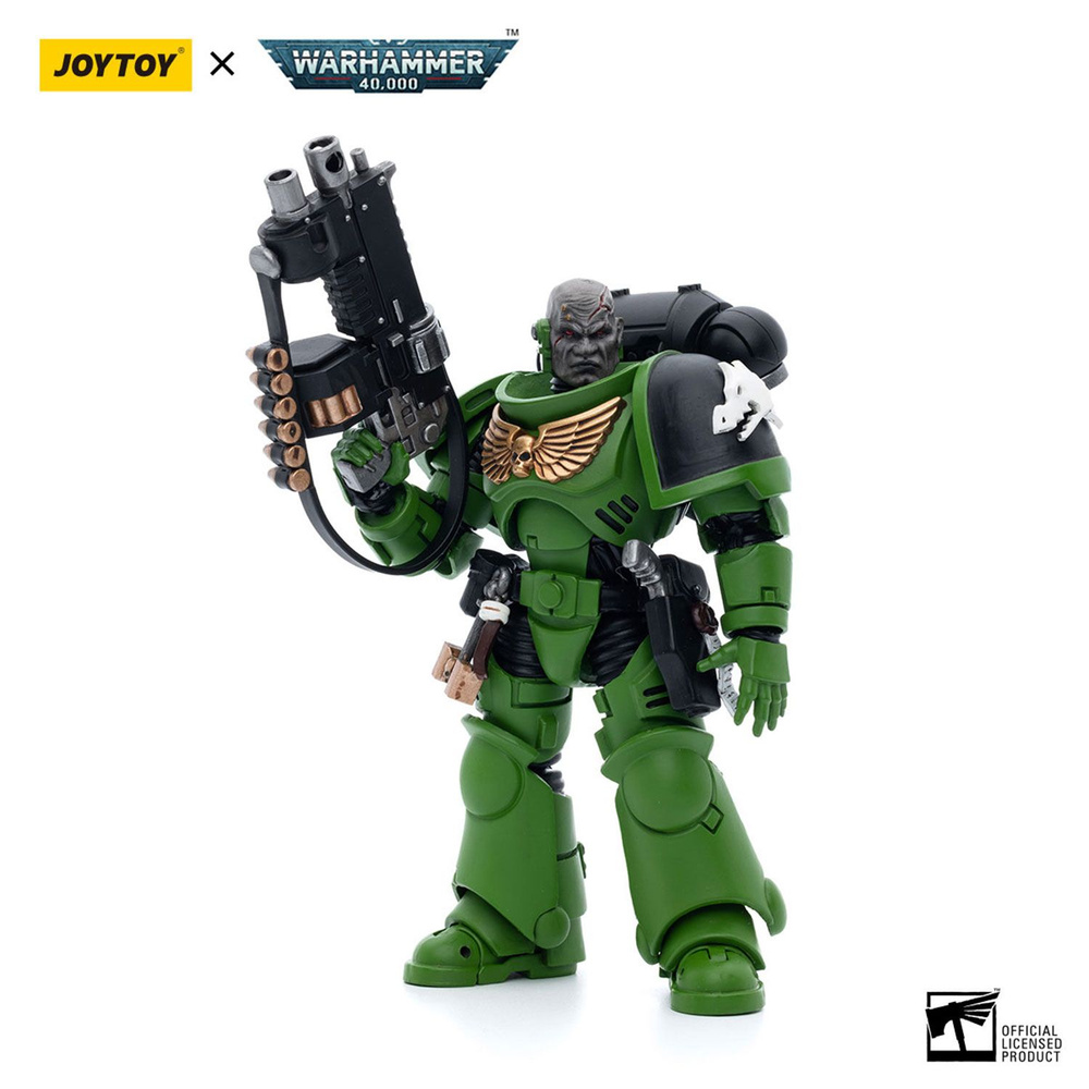 Фигурка JOYTOY Warhammer 40k 1:18 Salamanders Intercessors Brother Tol'vak #1