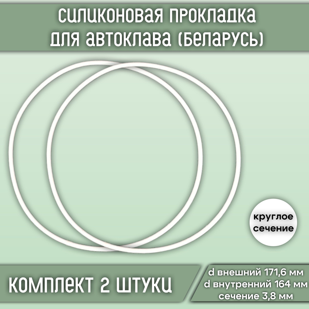 Силиконовая прокладка для автоклава (Беларусь) 2 шт. Арт. п69  #1