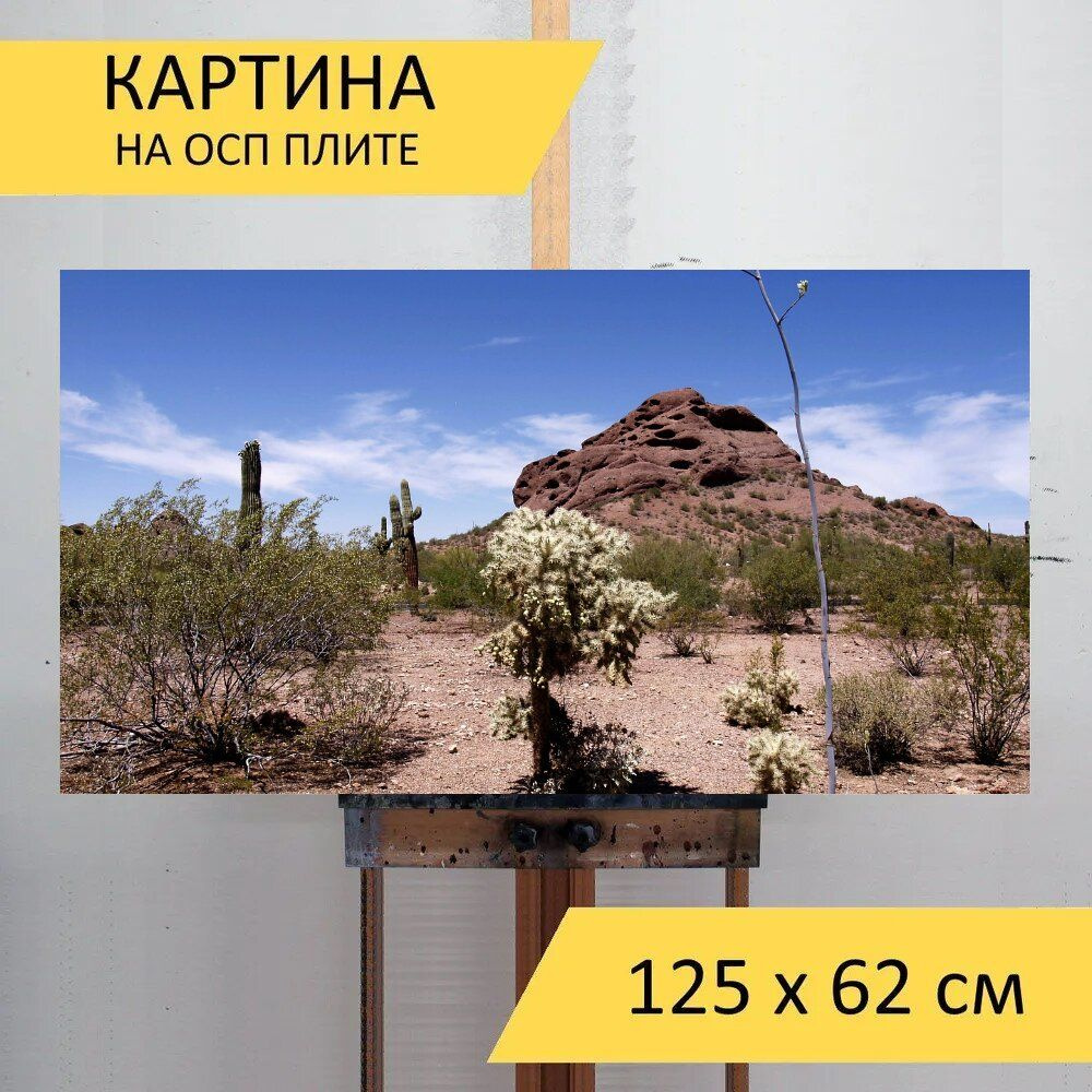 LotsPrints Картина "Пустыня, аризона, соединенные штаты америки 15", 125 х 62 см  #1