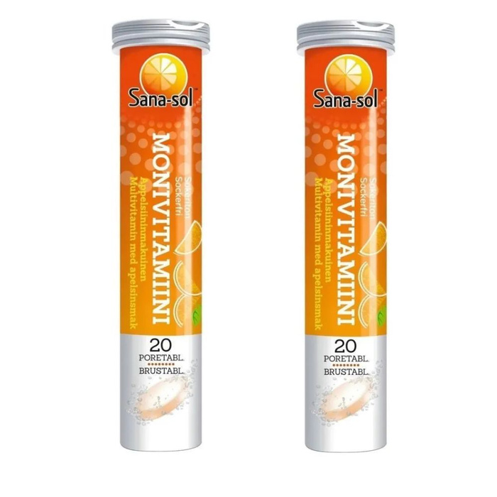 Мультивитамины Sana-sol MONIVITAMIINI шипучие 20 шт. - купить с доставкой по выг