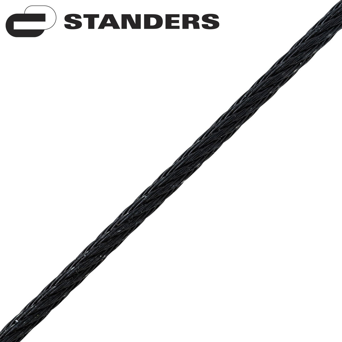Трос стальной оцинкованный Standers DIN 3055 2 мм 10 м/уп., цвет черный, 10 м/уп.
