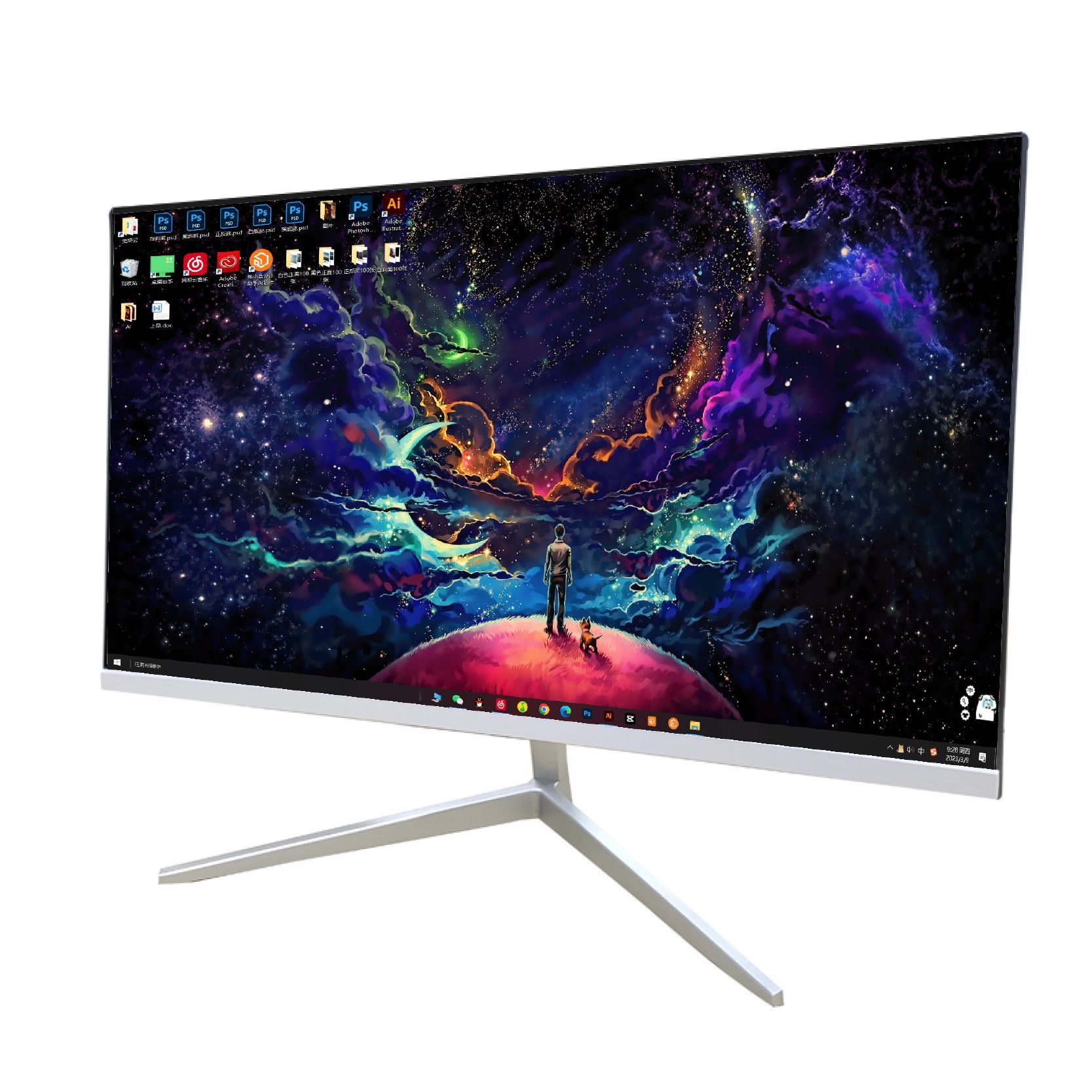 CrystalStorm22"Монитор,белый