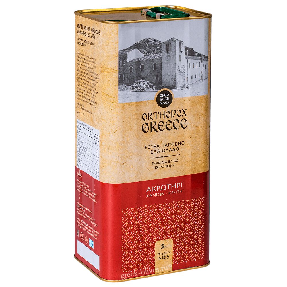 AkrotiriМаслооливковоенерафинированное5лж/б
