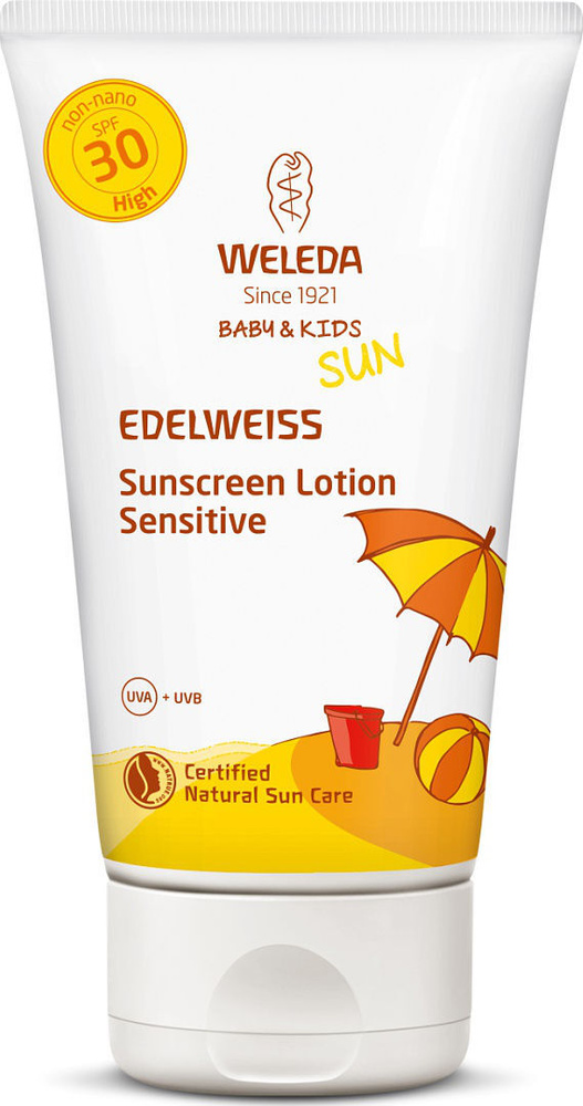 Солнцезащитный крем для младенцев и детей WELEDA SPF 30, 150 мл  #1