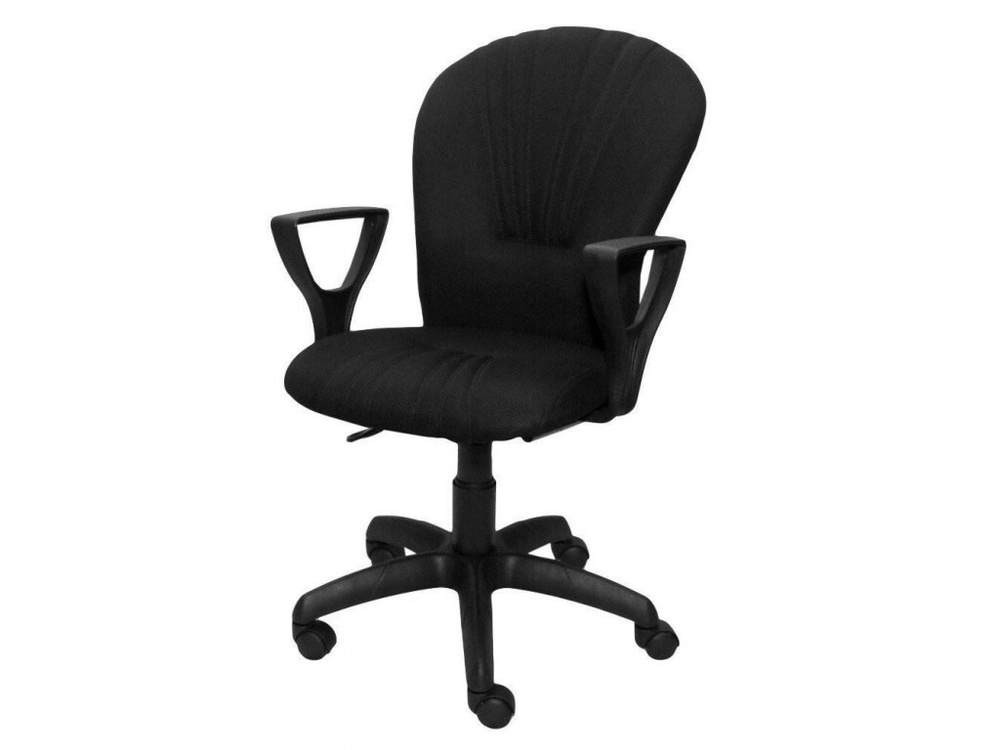 Кресло компьютерное "OAZIS" черная ткань, пиастра, стул офисный  #1