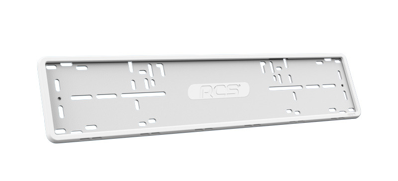 RCS Рамка номерного знака, белая, силикон, 1шт (2Б, 2АБ,4КБ) #1
