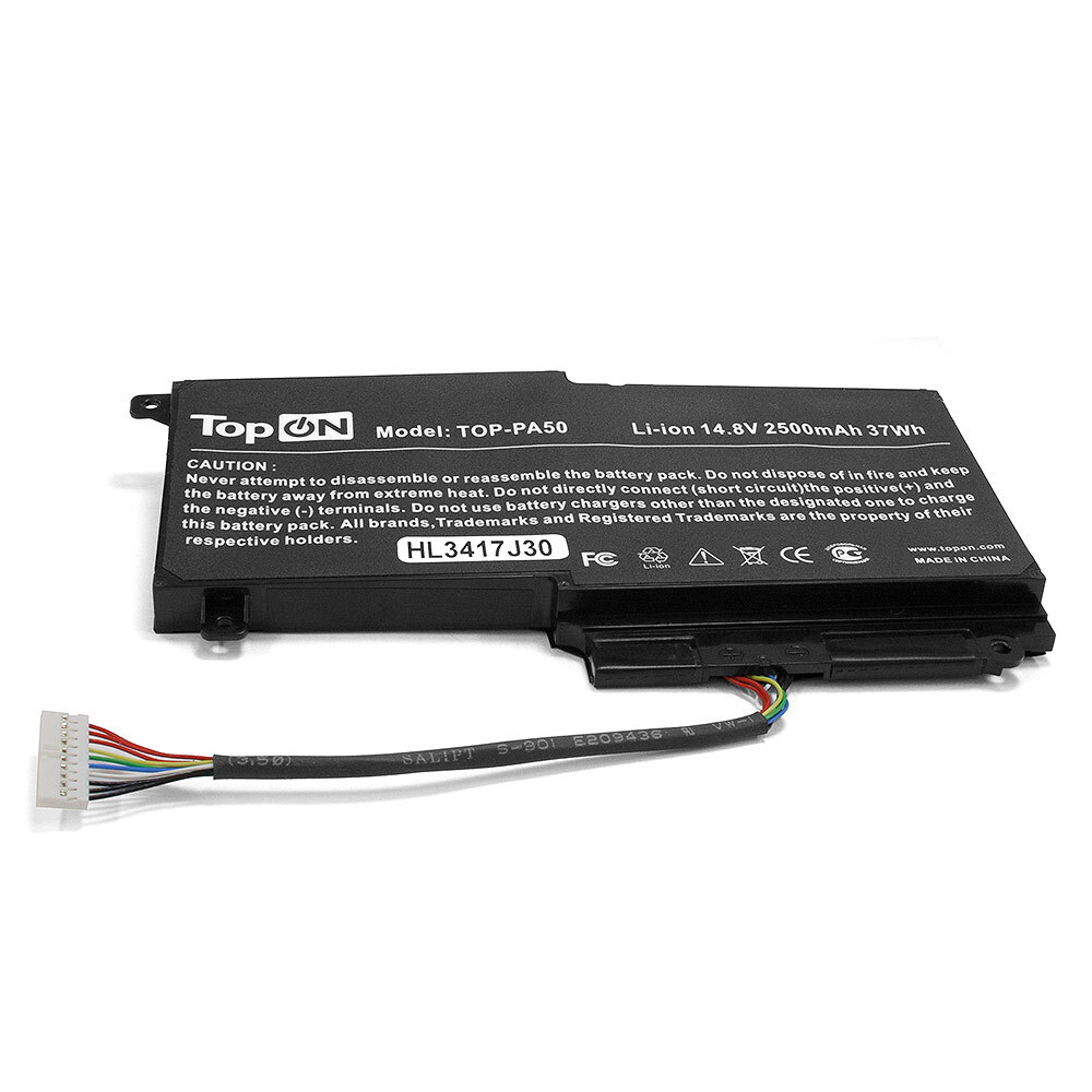 Аккумулятор для ноутбука Toshiba Satellite L45, L50, P50, P55, S50 Series (14.4V, 2500mAh, 37Wh). PN: #1