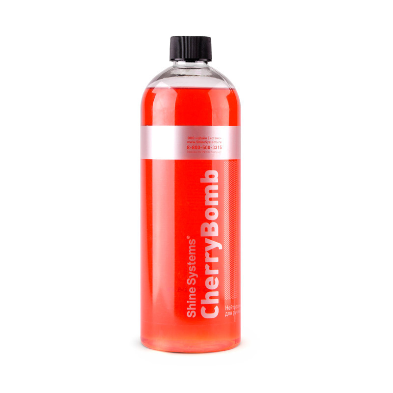 Автошампунь для ручной мойки нейтральный Вишня Shine Systems CherryBomb Shampoo, 750мл  #1