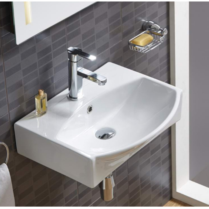 Раковина для ванной / Раковина подвесная CeramaLux 78014C с внутренним переливом  #1
