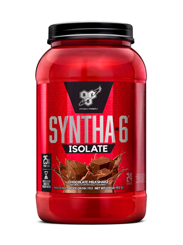 Протеин изолят сывороточного белка BSN Syntha-6 Isolate 912 гр Шоколадный Молочный Коктейль  #1