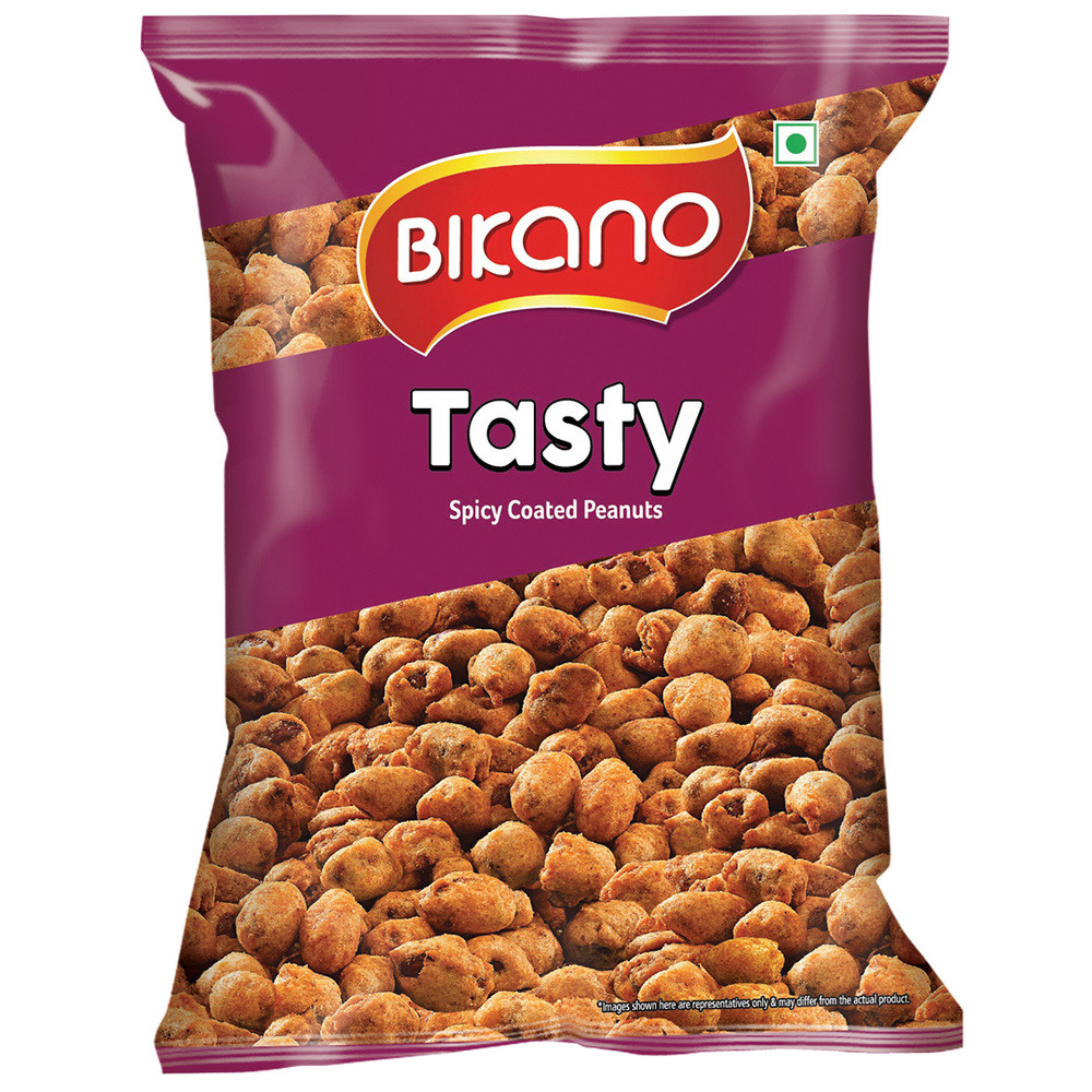 Закуска Арахис с пряностями TASTY Bikano пл/п, 200 гр., индийская, восточная  #1