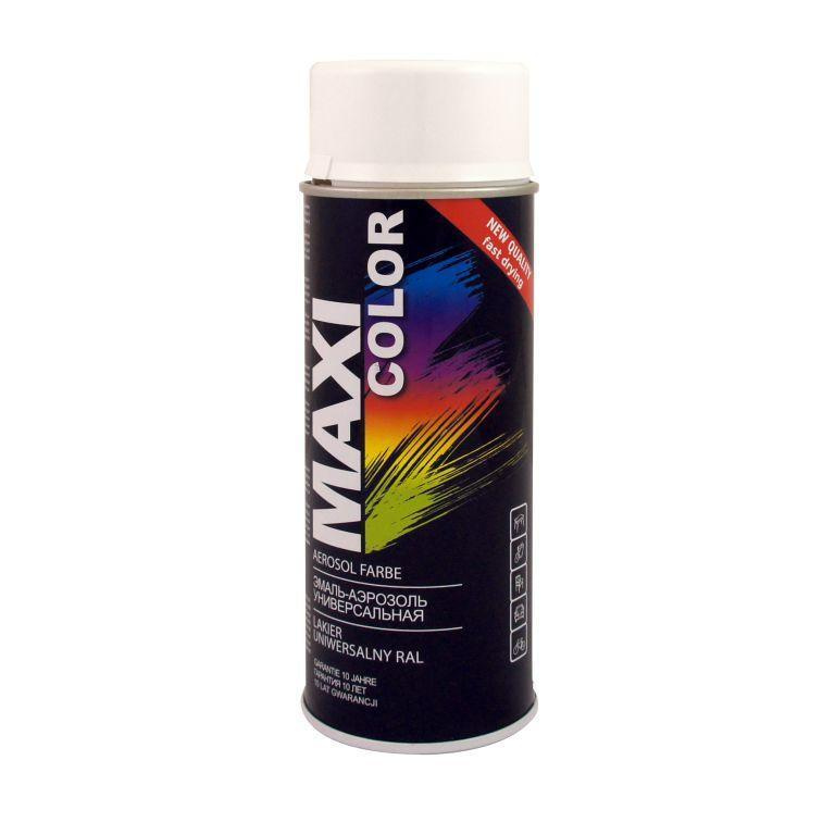 MAXI COLOR RAL9010 Эмаль-аэрозоль белая глянцевая 0,4л #1
