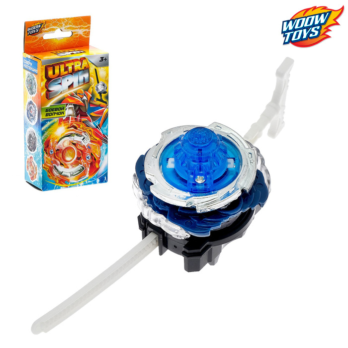 Woow Toys Волчок ULTRA SPIN, с устройством для запуска из двух частей, цвет МИКС, 7х4х16 см  #1