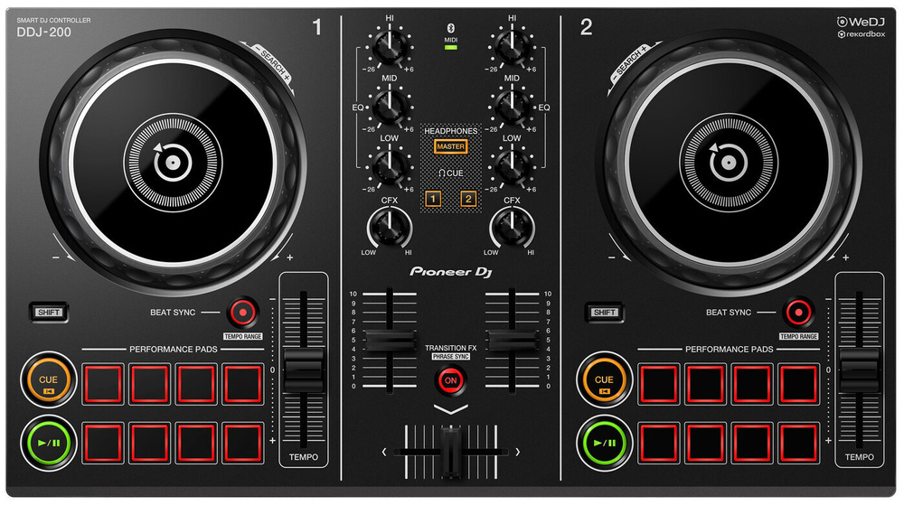 PIONEER DDJ-200 двухканальный контроллер #1