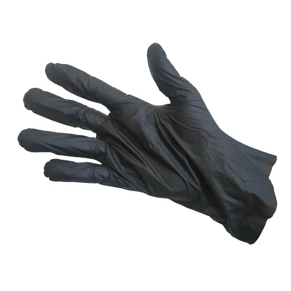 Перчатки одноразовые, черные #1